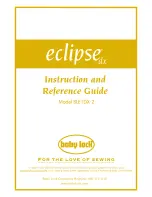 Baby Lock EclipseDX BLE1DX-2 Instruction And Reference Manual предпросмотр