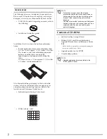 Preview for 4 page of Baby Lock Elissimo & Elissimo GOLD BLSO-BF2 Installation Manual