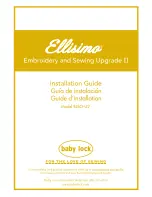 Preview for 1 page of Baby Lock Ellisimo BLSO-U2 Installation Manual