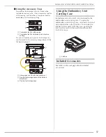 Предварительный просмотр 19 страницы Baby Lock Ellisimo GOLD BLSOG Instruction And Reference Manual