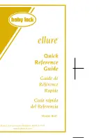 Baby Lock Ellure (BLR) Quick Reference Manual preview