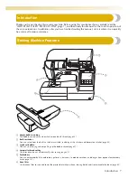 Предварительный просмотр 9 страницы Baby Lock Ellure PLUS BLR3 Instruction And Reference Manual