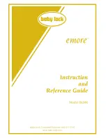 Baby Lock emore BLMR Instruction And Reference Manual preview