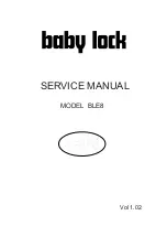 Baby Lock Evolve BLE8 Service Manual preview