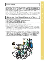 Preview for 35 page of Baby Lock imagine wave BLE3ATW Instruction And Reference Manual