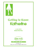 Preview for 1 page of Baby Lock Katherine BL210A Getting To Know