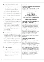 Preview for 4 page of Baby Lock Meridian 2 Instruction & Reference Manual