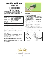 Preview for 8 page of Baby Lock Ovation Accessories Manual