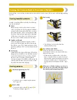 Preview for 122 page of Baby Lock Quilter's Choice BLQC2 Instruction And Reference Manual