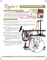 Baby Lock Regalia ST Quick Reference Card preview