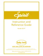 Предварительный просмотр 1 страницы Baby Lock Spirit BLPY Instruction And Reference Manual