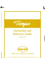 Baby Lock Tempo BLTP Instruction And Reference Manual preview