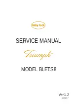 Baby Lock Triumph BLETS8 Service Manual предпросмотр