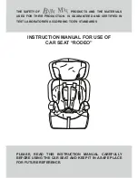 Preview for 1 page of Baby Max RODEO Instruction Manual