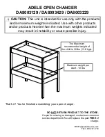 Preview for 10 page of Baby Relax ADELE OPEN CHANGER Instruction Booklet