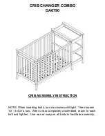 Предварительный просмотр 6 страницы Baby Relax CRIB CHANGER COMBO 2 IN 1 CRIB Assembly Manual