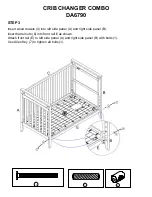 Предварительный просмотр 9 страницы Baby Relax CRIB CHANGER COMBO 2 IN 1 CRIB Assembly Manual