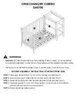 Предварительный просмотр 14 страницы Baby Relax CRIB CHANGER COMBO 2 IN 1 CRIB Assembly Manual