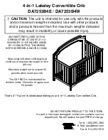 Preview for 14 page of Baby Relax DA7253B4W Instruction Manual