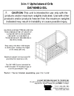 Preview for 10 page of Baby Relax DA7604B2-SIL Instruction Manual