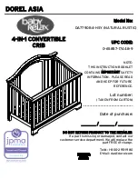 Baby Relax DA7790B4-HSY Instruction Booklet preview