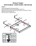 Предварительный просмотр 7 страницы Baby Relax Dresser Topper DA7319-2BLS Instruction Manual