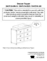 Предварительный просмотр 9 страницы Baby Relax Dresser Topper DA7319-2BLS Instruction Manual