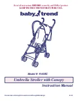 Предварительный просмотр 1 страницы Baby Trend 1140RC Instruction Manual