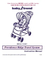Baby Trend 1871CT Instruction Manual предпросмотр