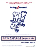 Baby Trend 7311 LX Instruction Manual предпросмотр