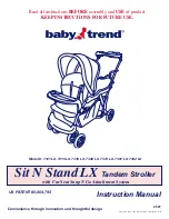 Preview for 1 page of Baby Trend 7311 LX Instruction Manual