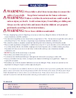 Preview for 2 page of Baby Trend 7311 LX Instruction Manual