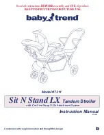 Предварительный просмотр 8 страницы Baby Trend 7311 Instruction Manual