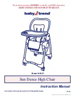 Предварительный просмотр 1 страницы Baby Trend 8807 Instruction Manual