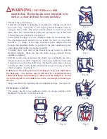 Предварительный просмотр 4 страницы Baby Trend Deluxe Back Pack Instruction Manual