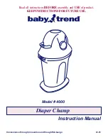 Baby Trend Diaper Champ 4000 Instruction Manual preview