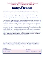 Предварительный просмотр 2 страницы Baby Trend Diaper Champ 4000 Instruction Manual