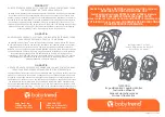 Baby Trend Expedition TJ93 A Series Instruction Manual preview