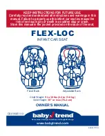 Предварительный просмотр 1 страницы Baby Trend EZ FLEX-LOC Owner'S Manual