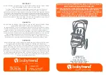 Предварительный просмотр 1 страницы Baby Trend JG95 C Series Instruction Manual