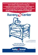 Preview for 2 page of Baby Trend Nursery Center PY81958 Instruction Manual