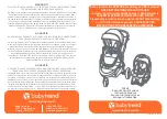 Preview for 1 page of Baby Trend Royal SE TS86B Instruction Manual