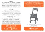 Preview for 1 page of Baby Trend Snap-N-Go SG40B Instruction Manual