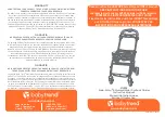 Baby Trend Snap-N-Go SG40B Instruction Manual preview