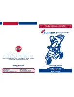 Baby Trend Sunsport Instruction Manual предпросмотр