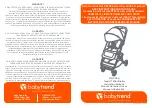 Baby Trend Tango ST01 A Series Instruction Manual preview