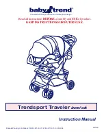 Preview for 1 page of Baby Trend Trendsport Traveler laurel oak Instruction Manual