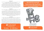 Baby Trend TS43 C Series Instruction Manual preview