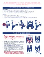 Preview for 3 page of Baby Trend Umbrella Stroller with Canopy Instruction Manual