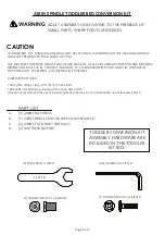 Предварительный просмотр 3 страницы baby&child AIRIN SPINDLE CRIB TODDLERCONVERSION KIT... Instructions Manual